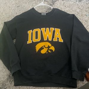 Iowa Hawkeyes Dark Grey Crewneck